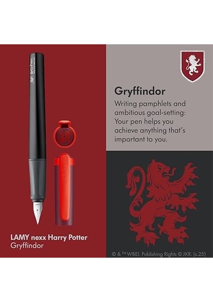 Nexx Dolma Kalem Alüminyum Gövde, M Uç, Gryffindor fırsatları