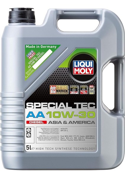 Moly Special Tec Aa 10W-30 Diesel 5 L Otomotiv Bakım Ürünü