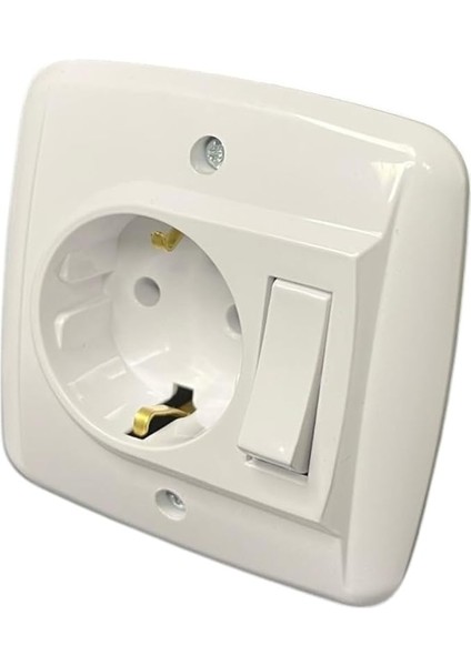 Banyo Dolabı Mobilya Anahtarlı Topraklı Prizi 81301