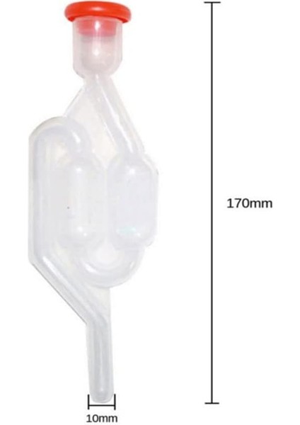 Fermantasyon Tüpü, Şeffaf Fermantasyon Hava Kilidi, Şarap Çek Valfı, Fermantasyon Vanası 3pc Fermantasyon Tüpü Şarap Fermantasyonu Şarap Birası Yapımı Için Plastik Fermantasyon Kilit Stoperi fiyatları