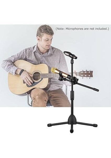 Çift Amaçlı Mikrofon Tripod Standı 2 Mikro Klipsli Ayarlanabilir Mikrofon Standı Boom Arm Mikrofonlar Konuşma Toplantısı Için Masa Zemin Braketi Canlı Yayın Şarkı Söyleme Ses Kaydı indirimleri
