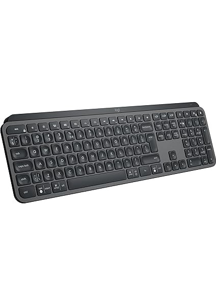 Mx Keys Kablosuz Aydınlatmalı Klavye, Profesyonel Konforlu Dayanıklı Tasarım, Easy-Switch Özelliği, 5 Ay Pil Ömrü, Türkçe Q Klavye, Siyah modelleri