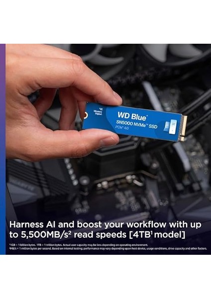 Digital Blue SN5000 Nvme SSD M.2 2280 4 Tb (5.000 Mb/sn'ye Kadar Okuma 4.000 Mb/sn'ye Kadar Yazma) - WDS400T4B0E fiyatları