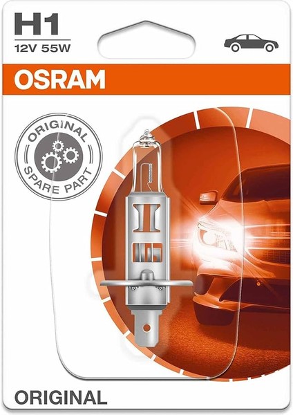 Orijinal H1, Halojen Far Ampulü, 64150-01B, 12V, Tekli Blister (1 Adet)
