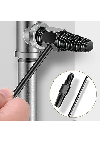 Ters Dişli Kılavuz Boru Sökme Aparatı – 1/2" 3/4" Hasarlı Boru Çıkarıcı Spiral Dişli Takımı – Paslı ve Kırık Borular Için Geri Sarma Anahtarı, Metal Iç Diş Temizleme Aleti indirimleri