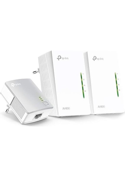 TL-WPA4220T Kıt, AV600 300MBPS Kablosuz Tak Kullan 2 Lan Portlu 300M Mesafeli Menzil Genişletici 3’lü Powerline Adaptör fiyatları