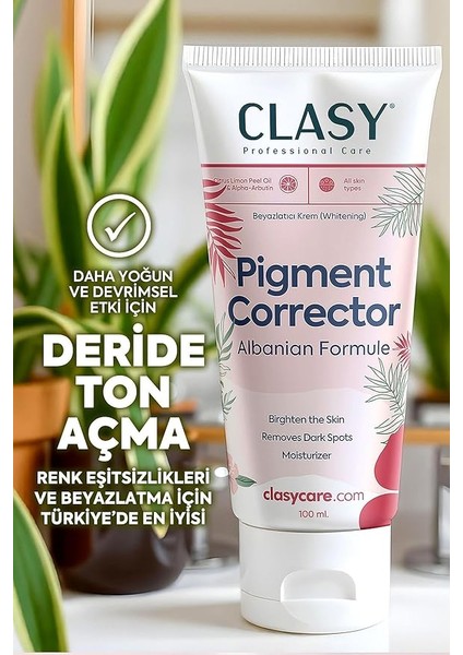 Pigment Düzeltici – Yüzdeki Lekeler Için Krem | Cilt Tonu Eşitleyici &amp; Aydınlatıcı Krem | Koyu Halkalar ve Kızarıklıklar Için Renk Düzeltici – 100 ml fiyatları