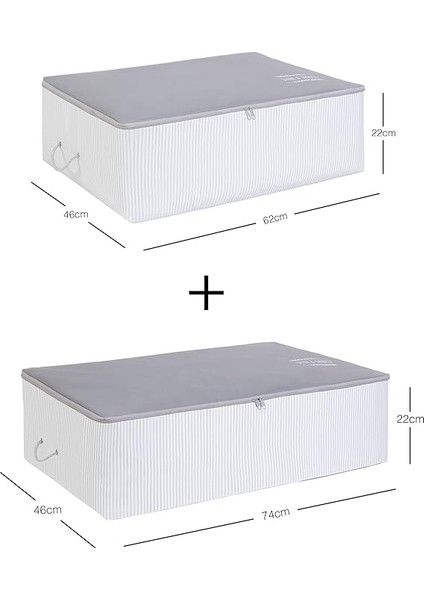 Home Textile 2'li Gri Renk Stuff &amp; Things Baza Altı Hurç Set fiyatları