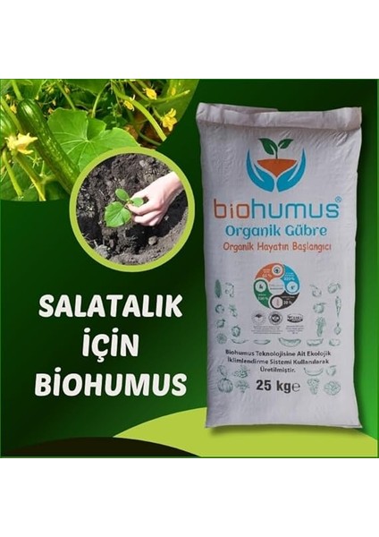 Için, Biohumus Organik Gübre, Organik Sertifikalı, Kök Geliştirici, Toprak Düzenleyici, Bitki Besleyici, 25 kg (1) modelleri