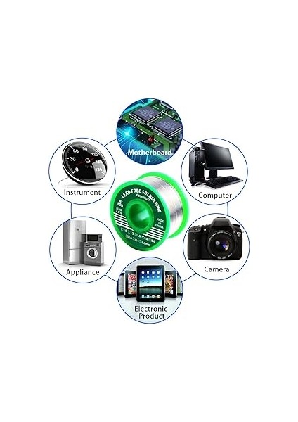 Lehim Kalemi, Kurşunsuz Lehim Teli Kolofonyum Çekirdekli Elektrikli Süpürme ve Ev Işleri Için (SN99,3 Cu0,7/0,8 Mm, 50 G) indirimleri