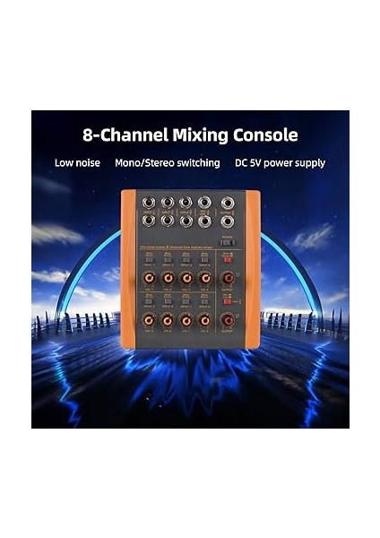 Kanal Karıştırma Konsolu, Gitar Bas Için Profesyonel Çok Sesli Mikser Ultra Düşük Gürültü indirimleri