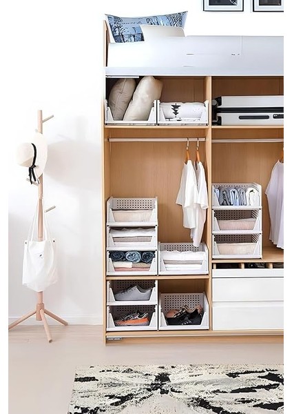 Modüler Kayar Raflı Dolap Içi Düzenleyici Seti, Beyaz fırsatları