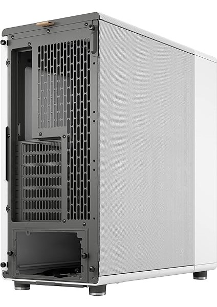 Design North Chalk White - Wood Oak Front - Mesh Side Panels - Two 140MM Aspect Pwm Fan Dahil - Sezgisel Iç Mekan Düzeni Tasarımı - Atx Orta Kule Pc Oyun Kılıfı fırsatları