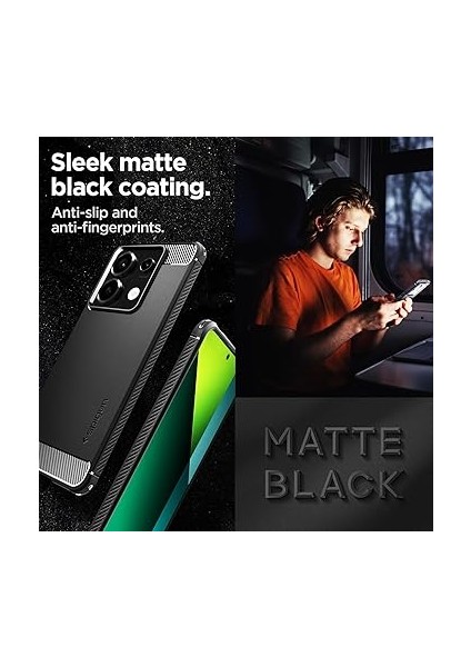Xiaomi Redmi Note 13 Pro 5g / Poco X6 5g Kılıf Rugged Armor Matte Black - ACS07254 fırsatları
