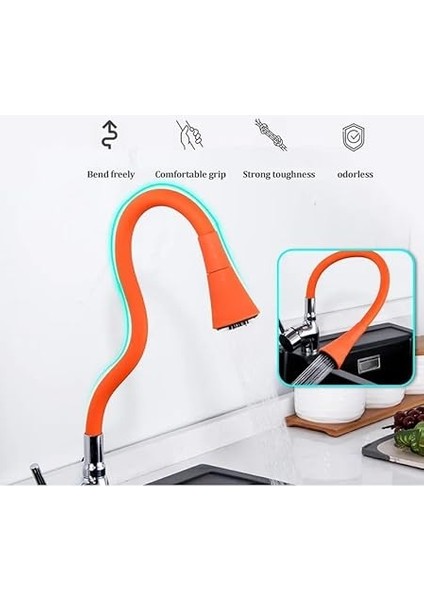 Esnek Silikon Musluk Başlığı – Kıvrılabilir ve Oynar Başlıklı, Musluk Uzatma Aparatı | Mutfak ve Banyo Bataryaları Için Ayarlanabilir Su Yönlendirici 52 cm Kırmızı fiyatları