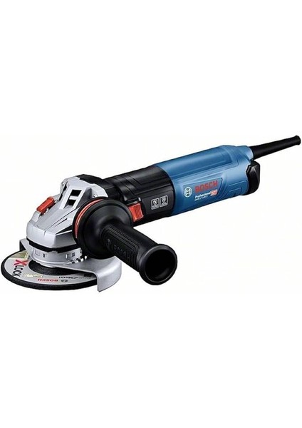 Professional Measurement Gws 17-125 S Açılı Taşlama Makinesi (1.700 Watt, Ilave Sap, Koruyucu Kapak, Klipsli Ayırma Koruma Kapağı, Toz Filtresi, Iki Delikli Anahtar, Tutma Flanşı, Germe Somunu)