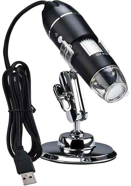 1600X Zoom 2mp USB Dijital Mikroskop 8 Ledli Kamera Saç, Cilt Analizi, Eğitim, Endüstriyel