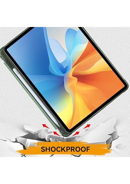 Amazon Marka - iPad 10,2 Inç 9./8./7. Nesil (2021/2020/2019) Için Kılıf - Poliüretan Deri Çanta Koruyucu Kılıf Şeffaf Arka Kapak ve Kalem Tutuculu, Otomatik Uyku/uyanma, Matcha Yeşil indirimleri