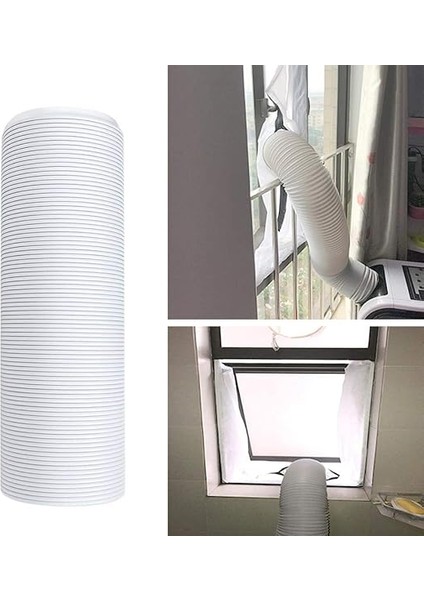 Klima Egzoz Hortumu-Mobil Klima Egzoz Borusu Teleskopik Isı Egzoz Borusu (15CM* 2m) fiyatları