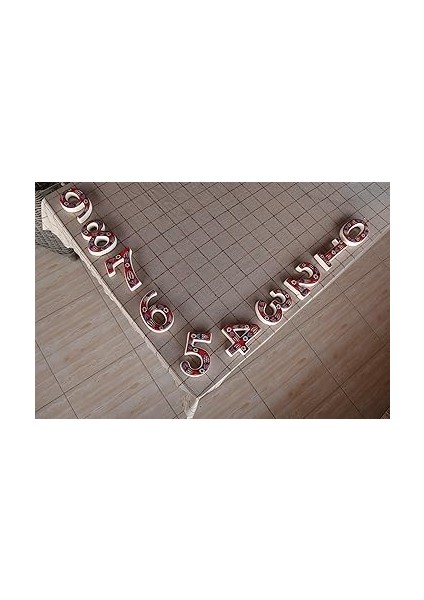 Kapı Numarası Seramik Lale Desenli Çeşitli Renklerde (1, Kırmızı) fiyatları