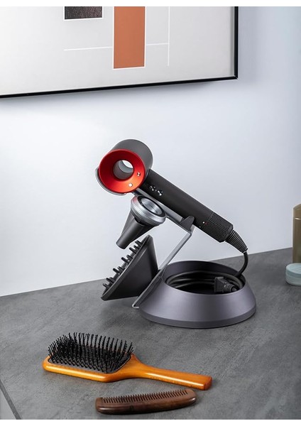 Supersonic Saç Kurutma Makinesi Için Manyetik Tutucu Stand, Difüzör ve Kablo Saklama Organizatörü (Supersonic Nural ile Uyumlu Değildir)