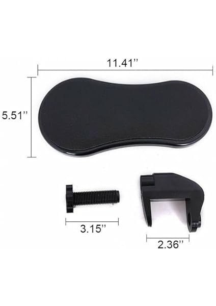 Polham Mouse Kol Pedi, Ayarlanabilir Dönen Bilgisayar Kol Dirsek Dayanağı, Masa ve Sehpa Uyumlu Siyah fırsatları