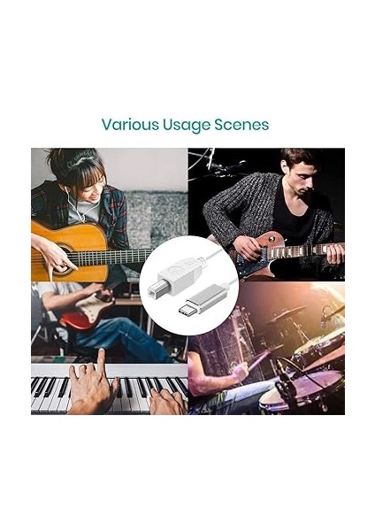 ADS-501 3ın1 USB B To Micro-Lightning-Type-C Telefon Bilgisayar Tablet Için Piyano Mıdı Org Elektrikli Piyano Konnektörü Çevirici Otg Kablo fırsatları