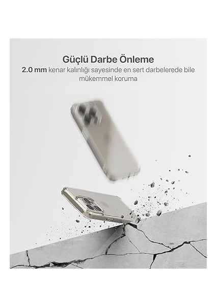 iPhone 13-14 ile Uyumlu Cyrstal Clear Şeffaf Silikon Kılıf Arkası Sert Polikarbonat Kenarları Yumuşak Tpu Silikon Premium Ultra Şeffaf Kılıf Kapak (Cyrstal Clear, 13-14) fiyatları