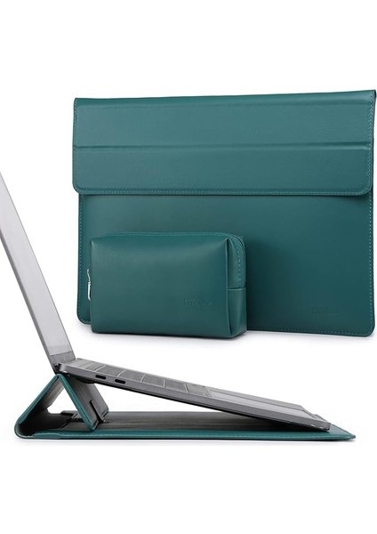 13,3-14 Inç Dizüstü Bilgisayar Kılıfı Çanta Kuzu Derisi Dizüstü Bilgisayar Kılıfı Stant Fonksiyonlu Compmacbook Pro 14 M2/m1 A2779 A2442 2023-2021, 13,5 Surface Laptop 5, Hp Spectre X360 13/envy