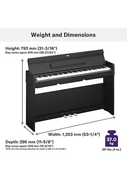 Arius YDP-S35B Dijital Piyano (Siyah) indirimleri