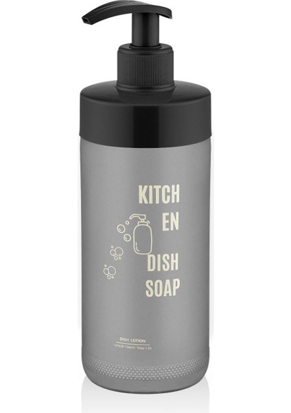 Kaliteli Pompalı Cam Sabunluk (Siyah)