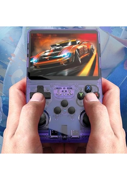 Retro Konsol R36S, Taşınabilir Mini Konsol, Linux Sistemi, 3,5 Inç IPS Ekran, Gaming E Ps1, Psp, N64, Nds, Supern, Gameb, Gba, Neog, Tf Kartı 64 GB + 15000 Oyun (Mor) indirimleri