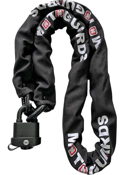 Strong Grade 10 Kesilmez Motosiklet Zinciri + ‎Y220B/51/118/1 - Pvc Kaplamalı Marine Asma Kilit (200 Cm)