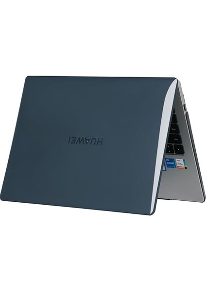 Huawei Matebook D16 Kılıf (2022-2023 Yılı) ile Uyumlu Kristal Parlak Iz Yapmaz Koruyucu Kılıf Siyah modelleri