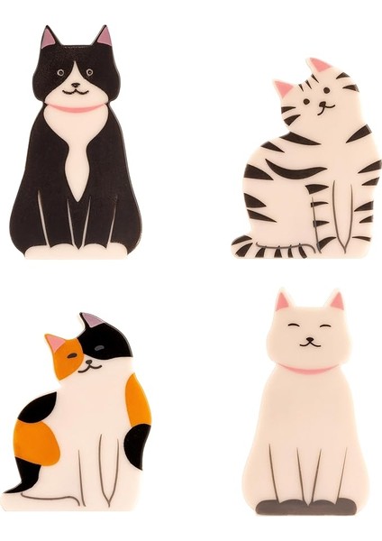 Poşet Klipsi Kedi 4'lü