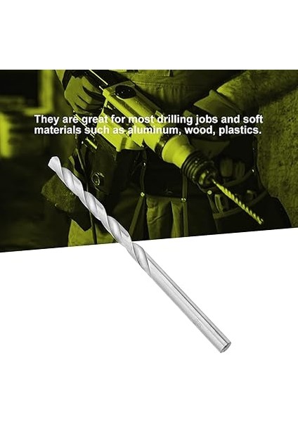 8 Adet Ekstra Uzun Matkap Ucu Seti Ahşap Delme Için Yüksek Hız Çeliği 4-10MM Matkap Uçları, Sstraight Shank Büküm Matkap Uçları Geniş Uygulama Matkap Ucu Seti fırsatları