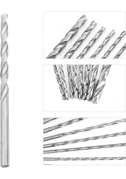 8 Adet Ekstra Uzun Matkap Ucu Seti Ahşap Delme Için Yüksek Hız Çeliği 4-10MM Matkap Uçları, Sstraight Shank Büküm Matkap Uçları Geniş Uygulama Matkap Ucu Seti indirimleri