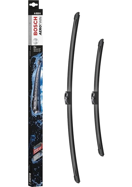 Aerotwin Silecek Seti Bmw 5 Serisi F10 (2010-2016), 7 Serisi F01/F02/F04 (2009-2015) [650/450 Mm] A523S 3397007523