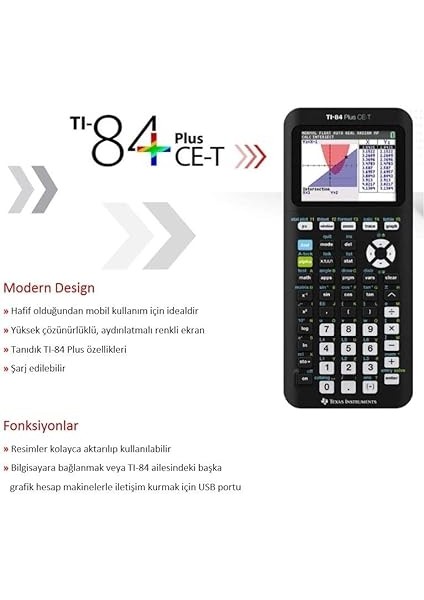 Instruments Ti-84 Plus Ce-T Grafik Bilimsel Hesap Makinesi fiyatları