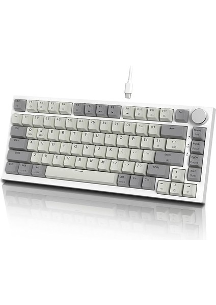 Shark K85 Mekanik Oyun Klavyesi %75 Oranında, Ayarlanabilir Tepki Davranışı, Mıknatıslı Şalter, Apex Pro Tkl Rgb Gasket Klavye A75 Qwerty Döner Düğmeli, Dks/mt/tgl Destekler, Pc/mac Için
