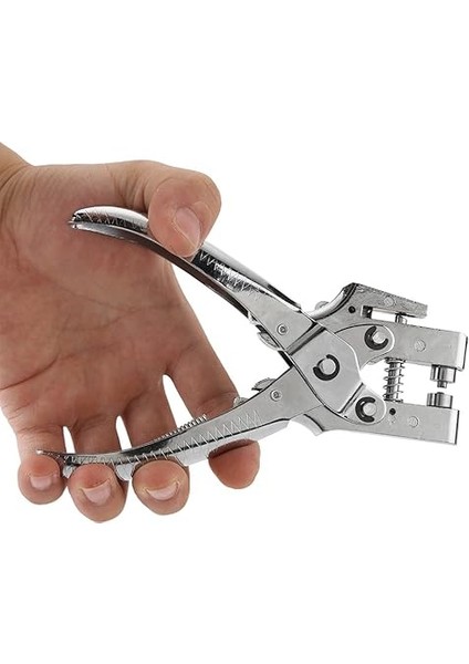 Perçin Ayarlayıcı Punch Pense - Delik Delme Pense Kemer Kuşgözü Ayar Aracı Kemer Delikleri Kuşgözü Ayar Aracı Karton Delik Delme Aracı 100 Adet Kolay Basın Içi Boş Grometler