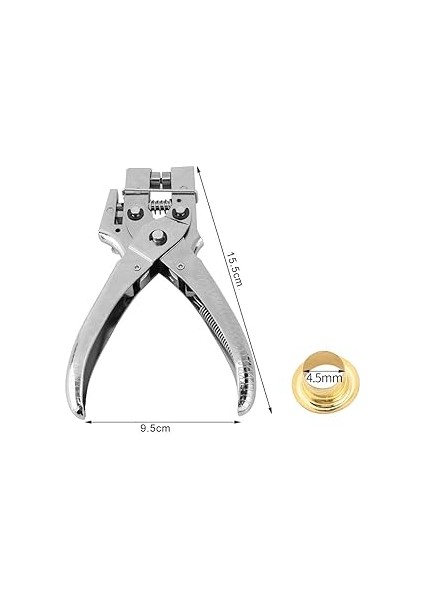 Perçin Ayarlayıcı Punch Pense - Delik Delme Pense Kemer Kuşgözü Ayar Aracı Kemer Delikleri Kuşgözü Ayar Aracı Karton Delik Delme Aracı 100 Adet Kolay Basın Içi Boş Grometler fırsatları