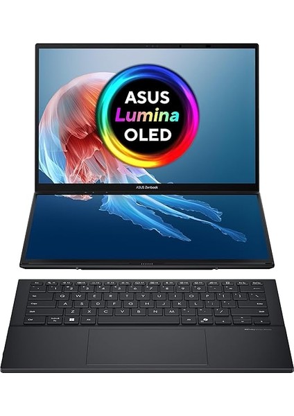 Zenbook Duo UX8406 UX8406CA-PZ220W Intel Ultra 7 255H 32GB Ram 1tb SSD 14 Inç OLED Dokunmatik Windows 11 fiyatları