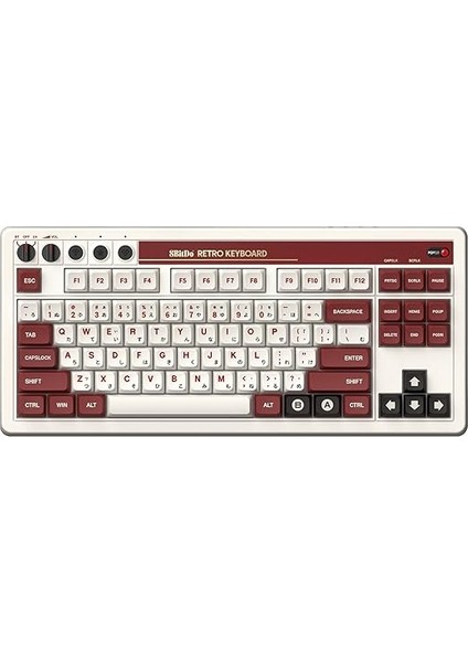 Retro Mekanik Klavye, Bluetooth/2.4g/usb-C Hot Swappable Oyun Klavyesi, 87 Tuşlu, Windows ve Android Için Çift Süper Programlanabilir Düğme - Fami Edition - Qwerty Ingilizce Klavye fiyatları