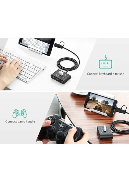USB A/usb C To 4 Port USB 3.0 Hub Çoklayıcı Siyah 1 Metre modelleri