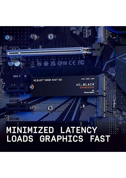 SN850X Nvme SSD 2 Tb Dahili SSD (Oyun Belleği, Pcıe Gen4 Teknolojisi, Okuma 7.300 Mb/sn, Yazma 6.600 Mb/sn), Siyah modelleri