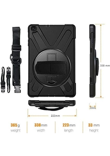 Samsung Galaxy Tab A SM-T510/SM-T515 Için Kılıf Silikon Darbe Korumalı Tank Kılıf indirimleri