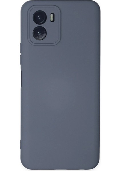 Vivo Y15S Kılıf Nano içi Kadife Silikon - Gri