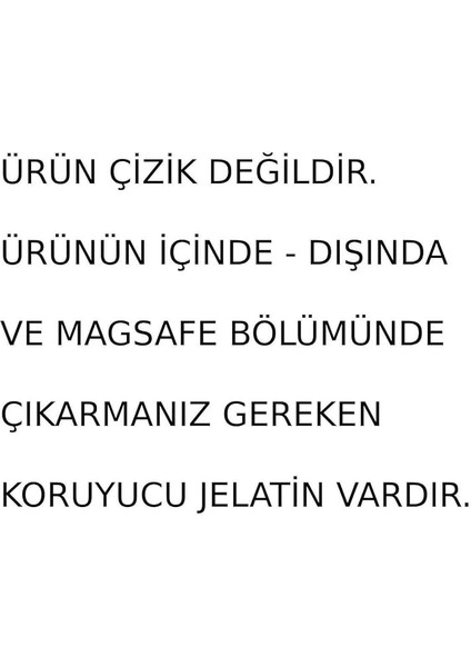 Aksesuar Iphone 13-14 ve 15 ile Uyumlu Magsafe Özellikli Şeffaf Kılıf fırsatları