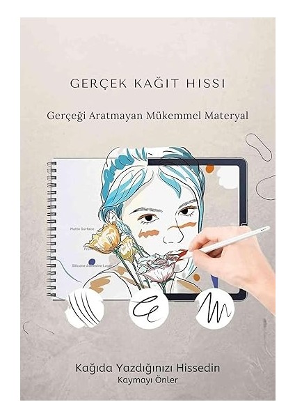 11. Nesil 2025 A16 Çip Uyumlu Paper-Like Gerçek Kağıt Hissi Tablet Ekran Koruyucu modelleri